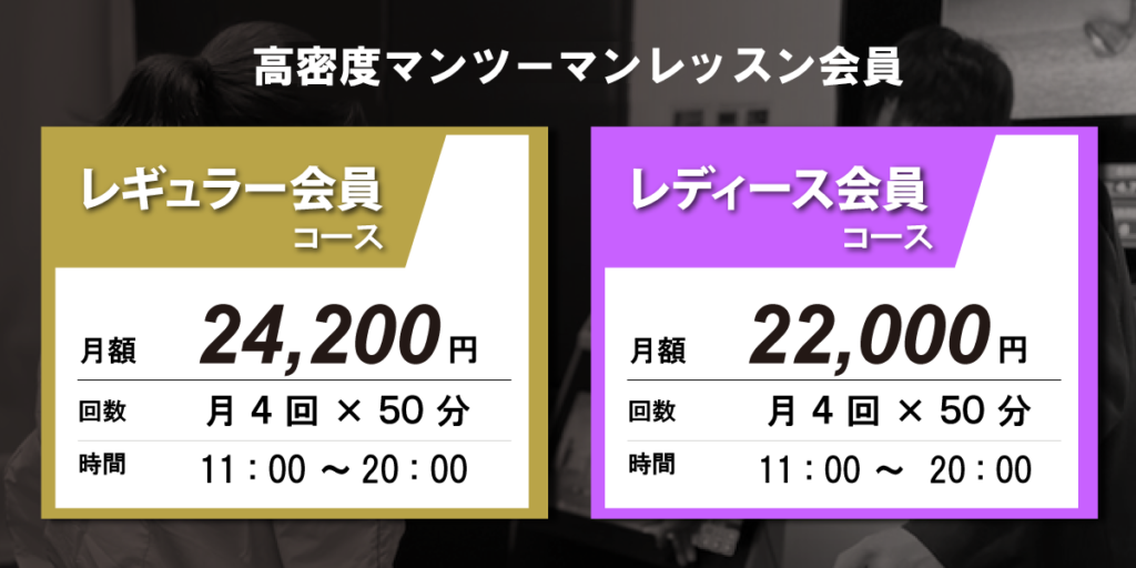 高密度マンツーマンレッスン 会員レッスン料（オルタイムゴルフ ゴルフスクール 名古屋）